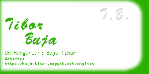 tibor buja business card